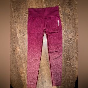 Gymshark pink ombré leggings size small
